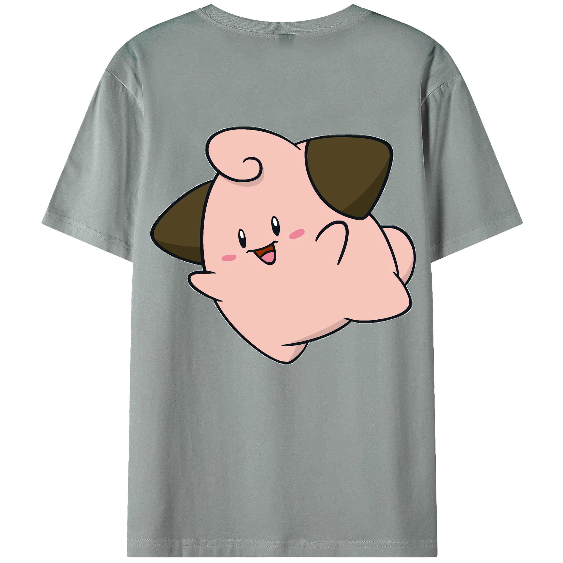 （画像用） ポケットモンスター Pokémon 綿100％ メンズ半袖Tシャツ（バックプリント） 通気性